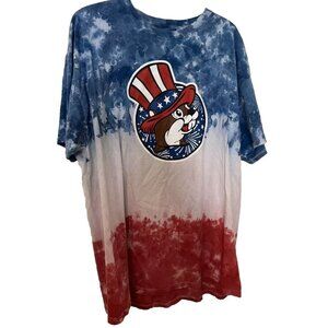 BUC-EES Patriotic 2XL Red White & Blue 4th of July Independence Day TShirt
